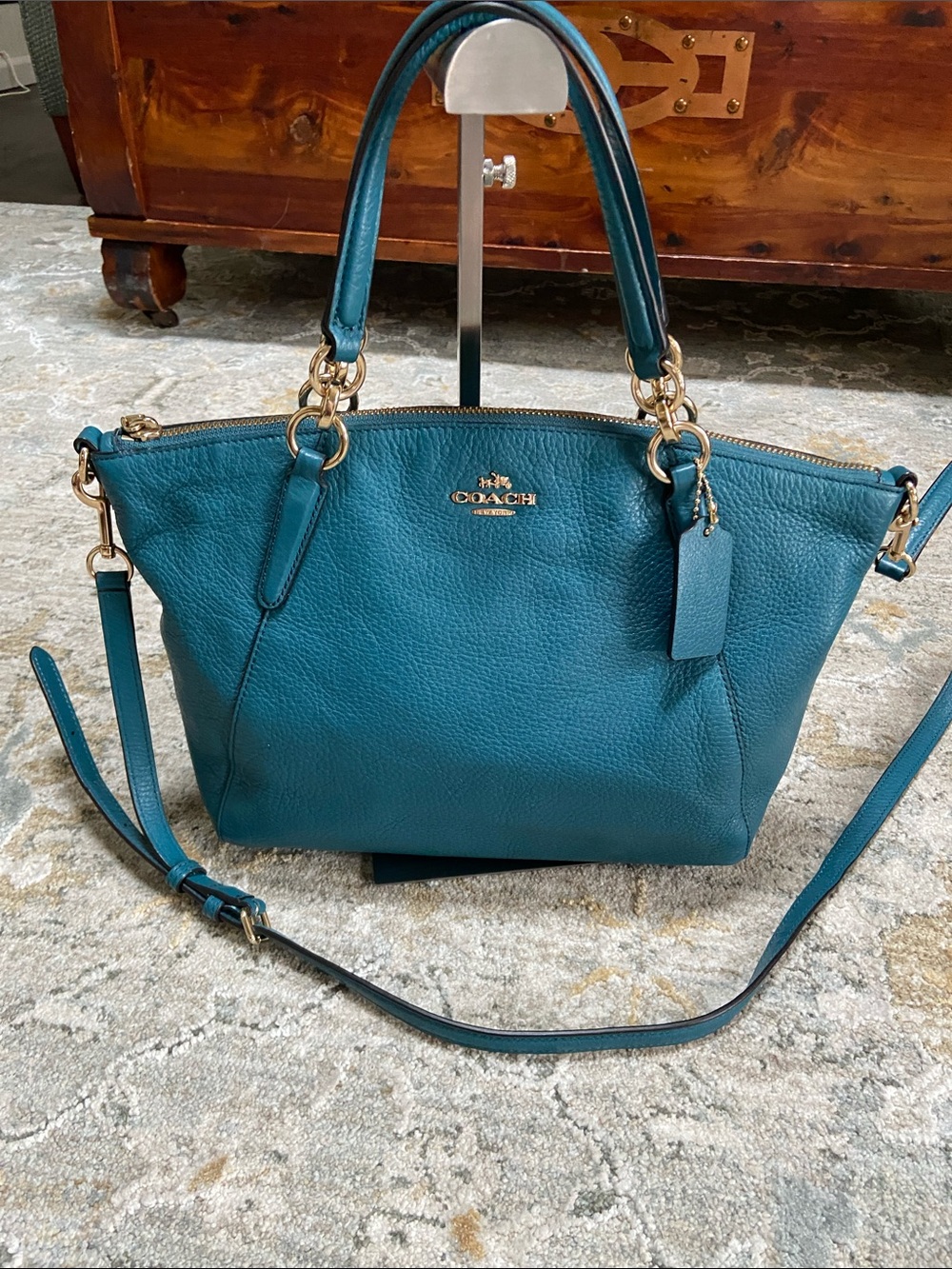 Coach 2017 Atlantic Blue Small Kelsey Satchel (F36675)